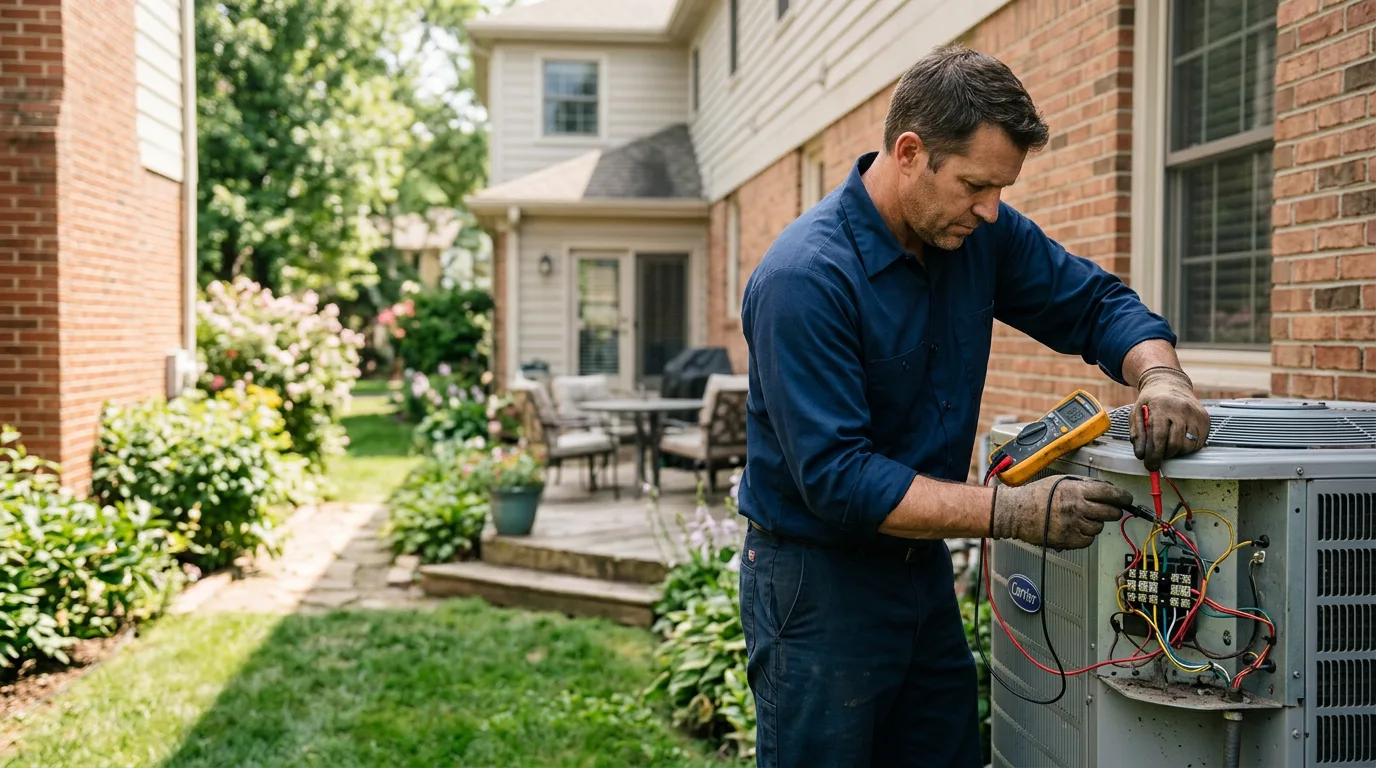 HVAC technician working near Madrid, NE